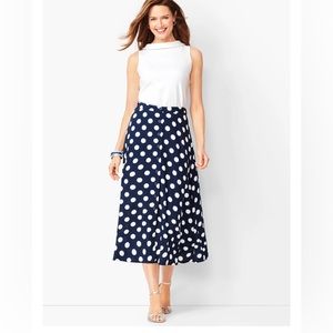 Talbots skirt button down new without tags. Polka dot
